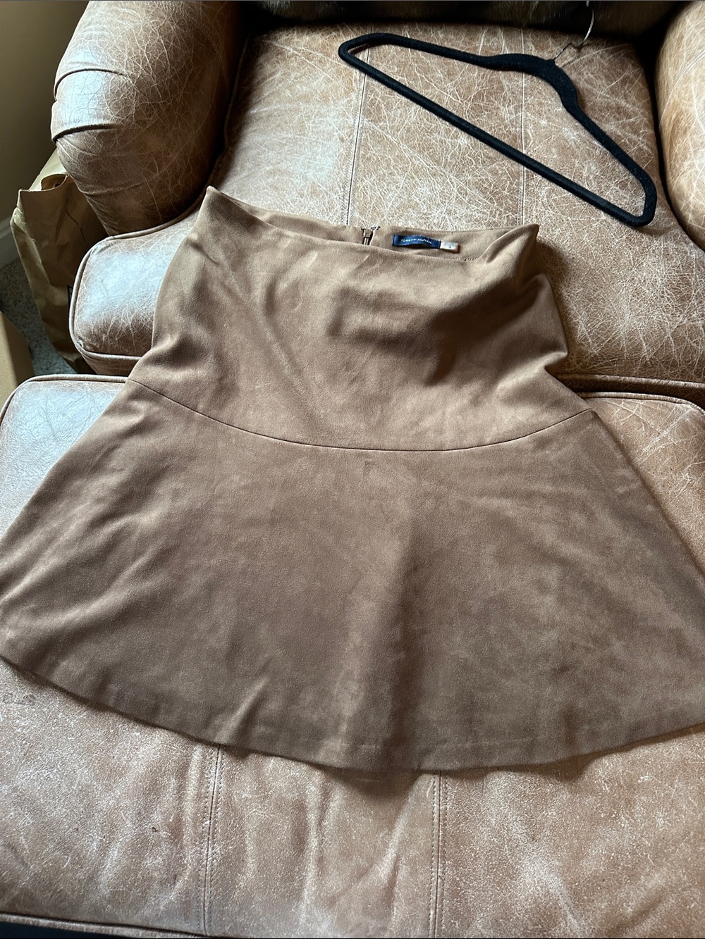 Tommy Hilfiger Camel Brown Circle Skirt